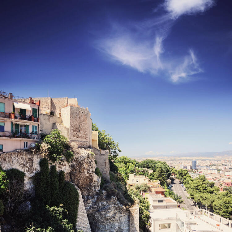 Die Altstadt "Castello" von Cagliari | Italien