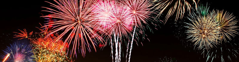 Buntes Silvesterfeuerwerk