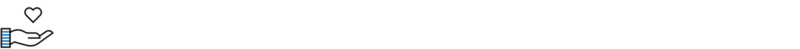 Illustration Gesundheitsförderung. Hand mit Herz.