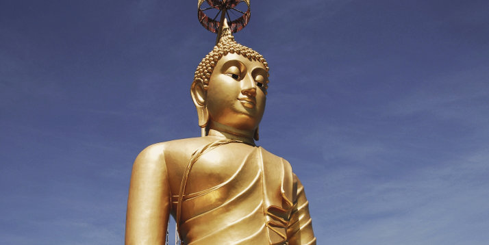 Bangkok goldene Statur