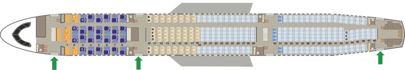 Condor Airbus A330neo Seatmap