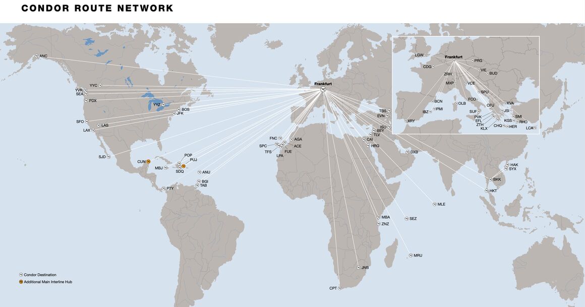 Illustration Destination Map Cargo Condor.