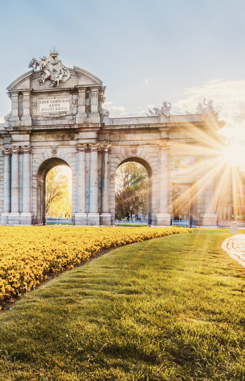 Vista de la Puerta de Alcalá en Madrid