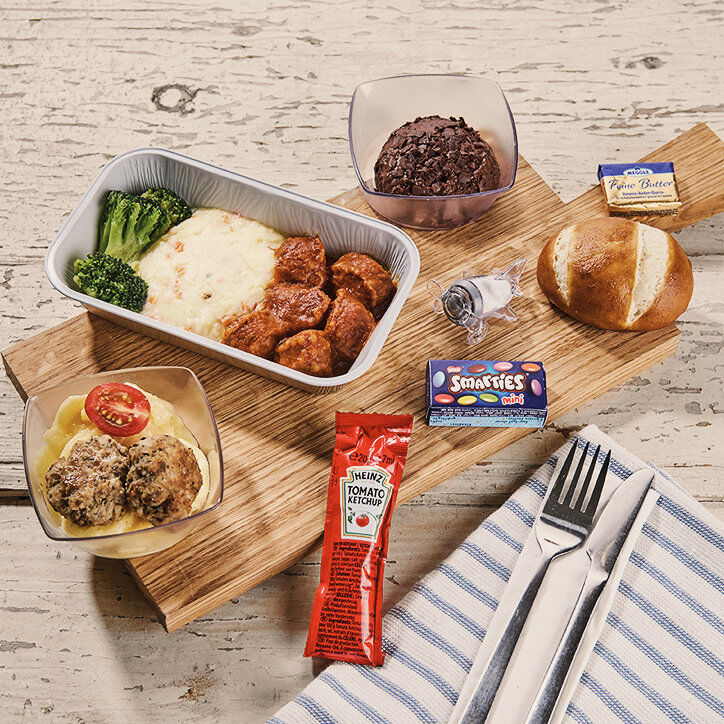 A delicious cold meal and a hot meal.