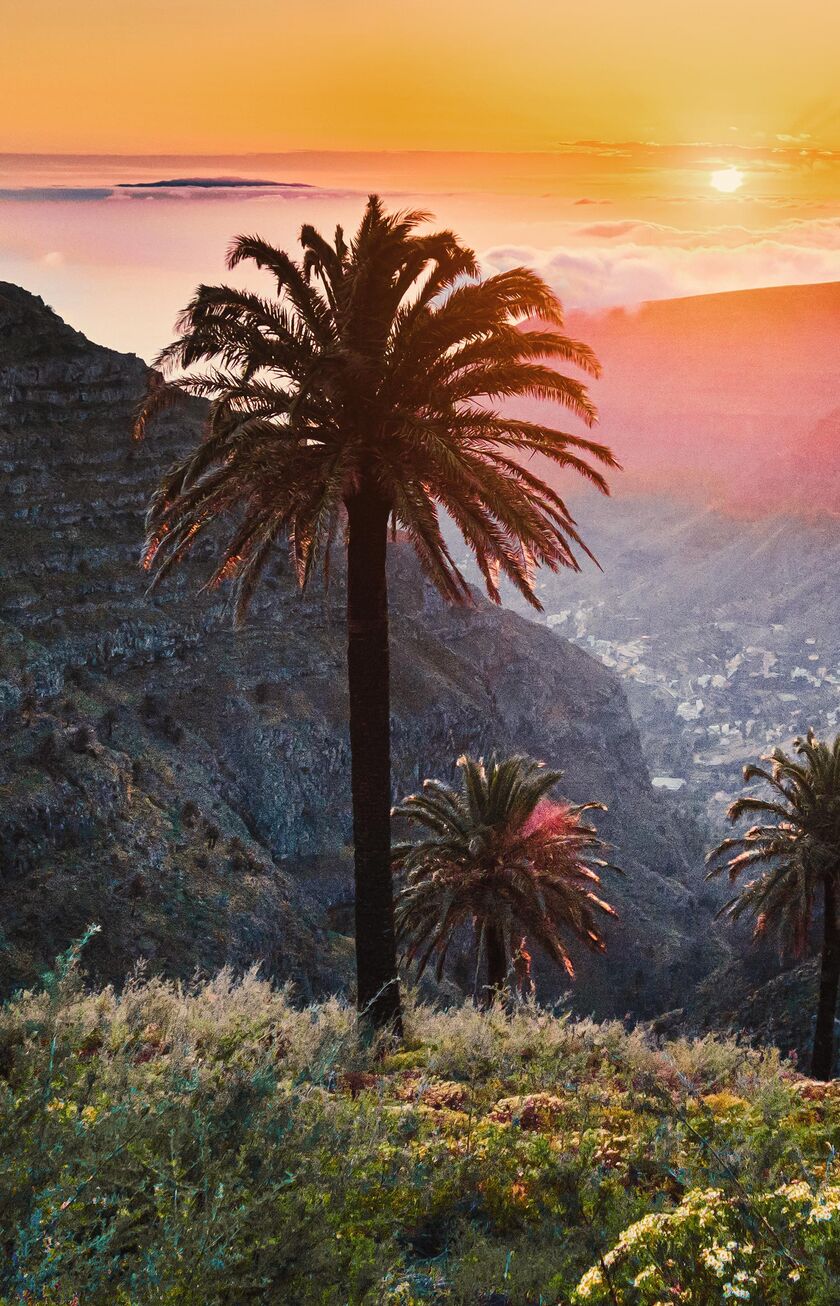 Sunrise on La Palma, Canary islands, Spain