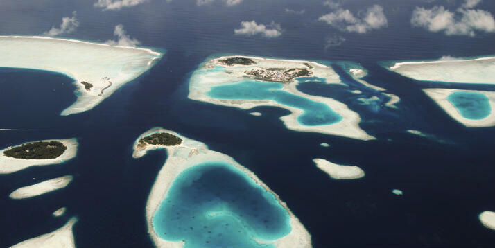 Magnifique vue sur les îles Maldives Îles des Maldives
