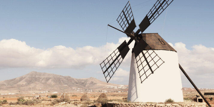 moulin à vent blanc