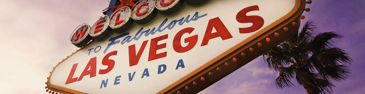 Panneau avec l'inscription Las Vegas