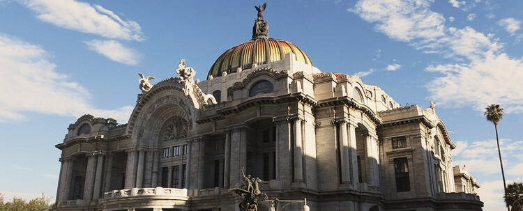 Bâtiment avec coupole à Mexico