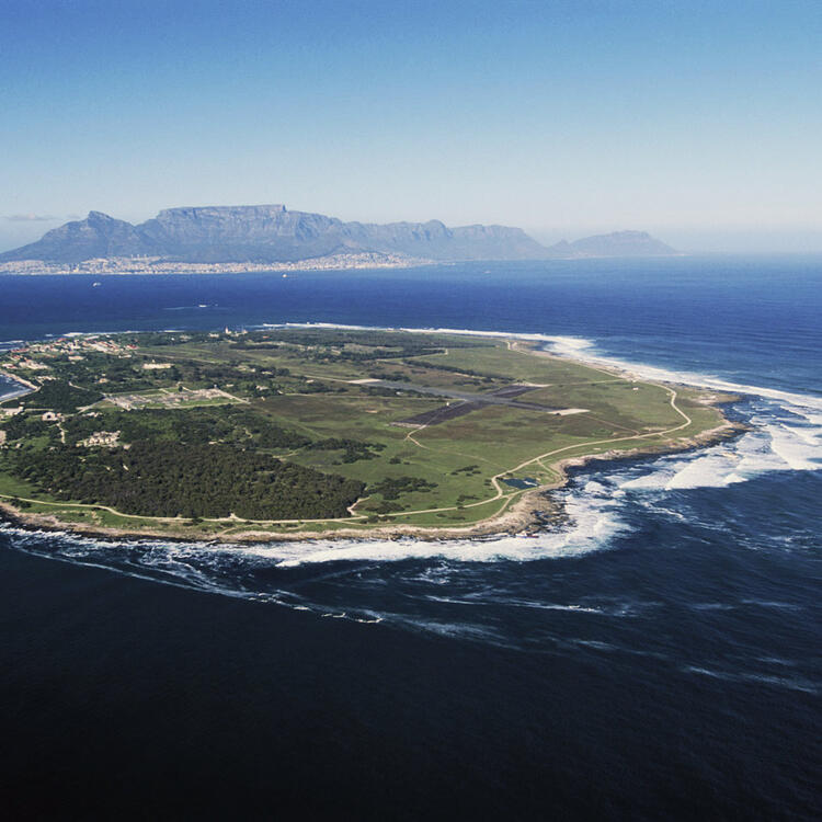 Robben Island vue du ciel