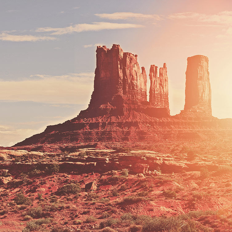 La Monument Valley nell'ambiente di Phoenix