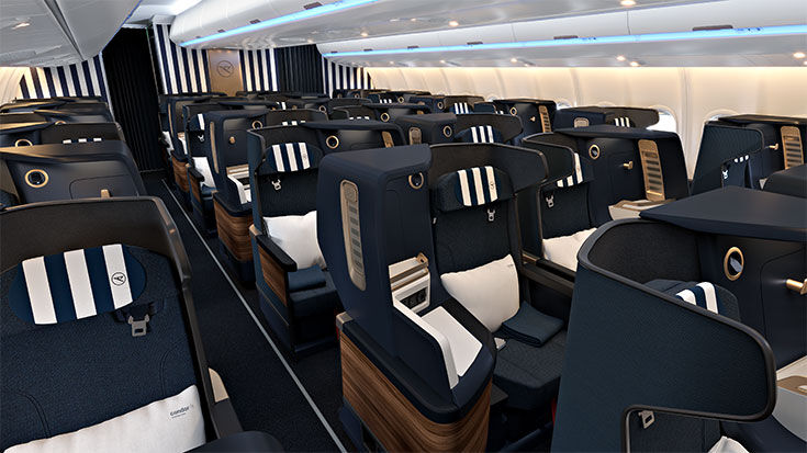 Economy Class, Premium Econonmy Class, Business Class vom A330neo