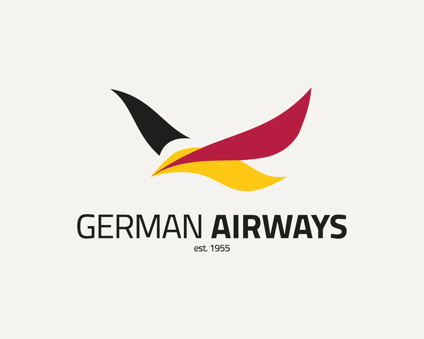German Airways logo op een lichte achtergrond