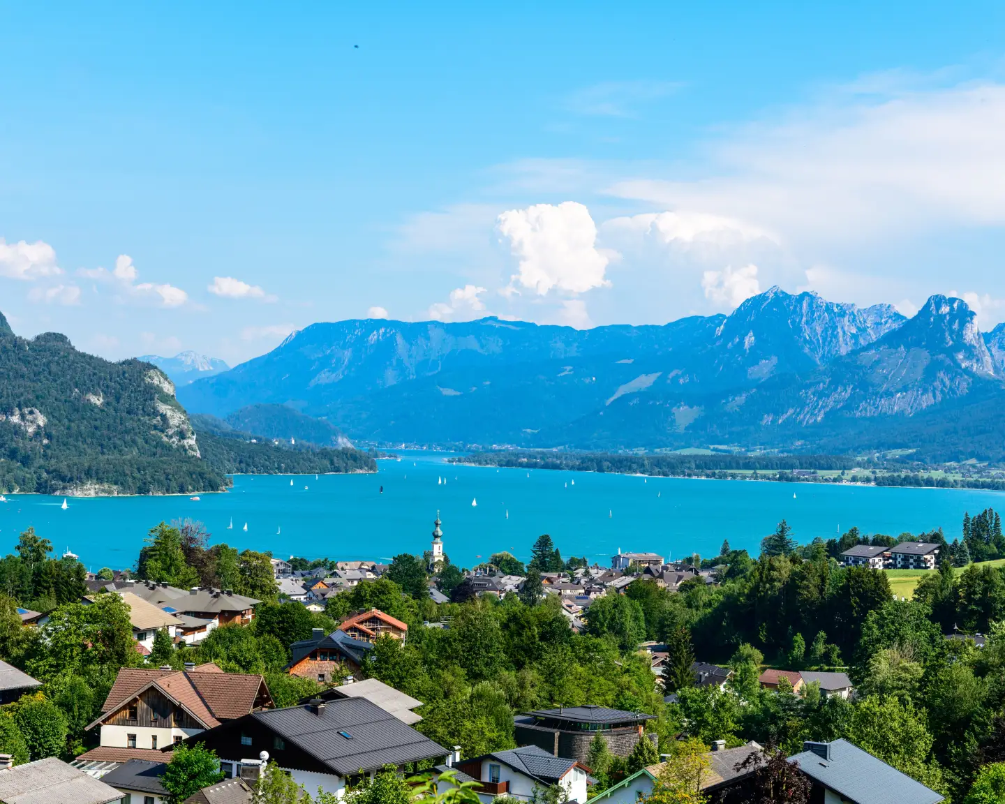 Wolfgangsee im Salzkammergut, Österreich