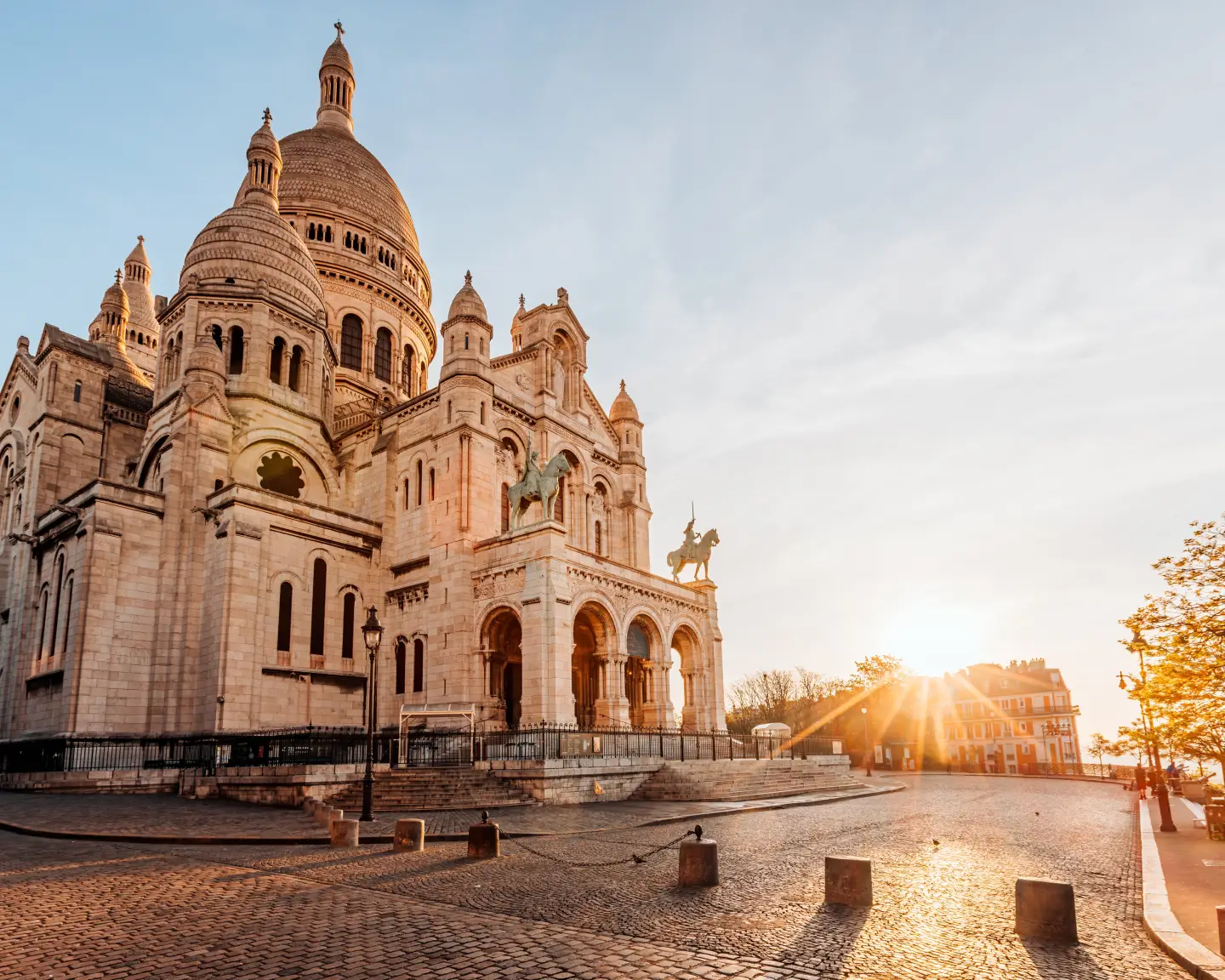 Sacré Coeur in the Paris district of Montmartre