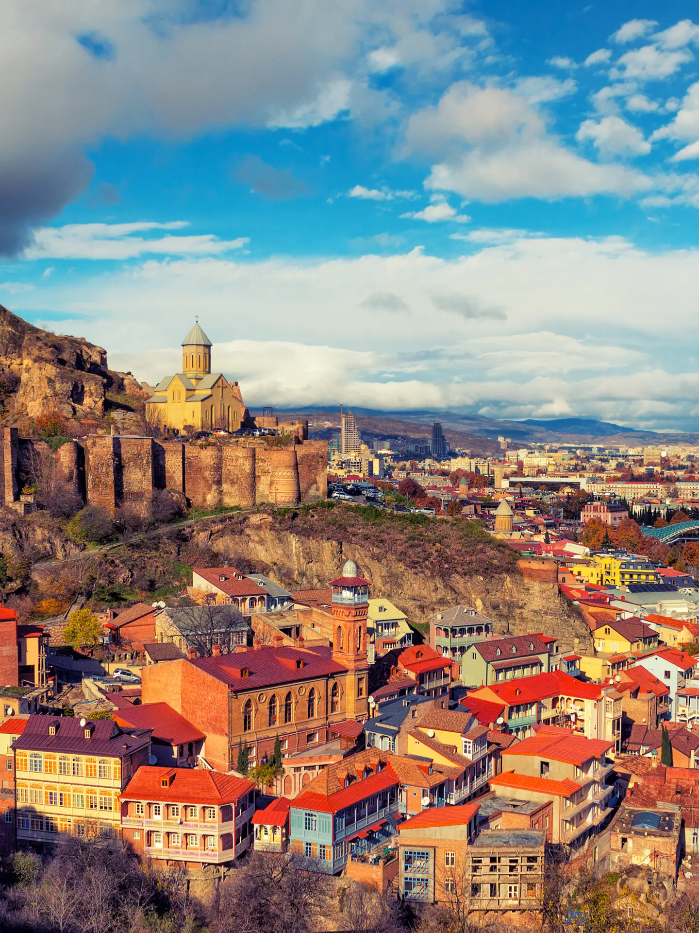 Tiflis Old Town Arial