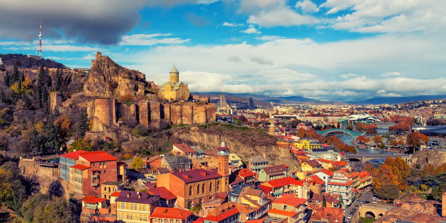 Tiflis Old Town Arial