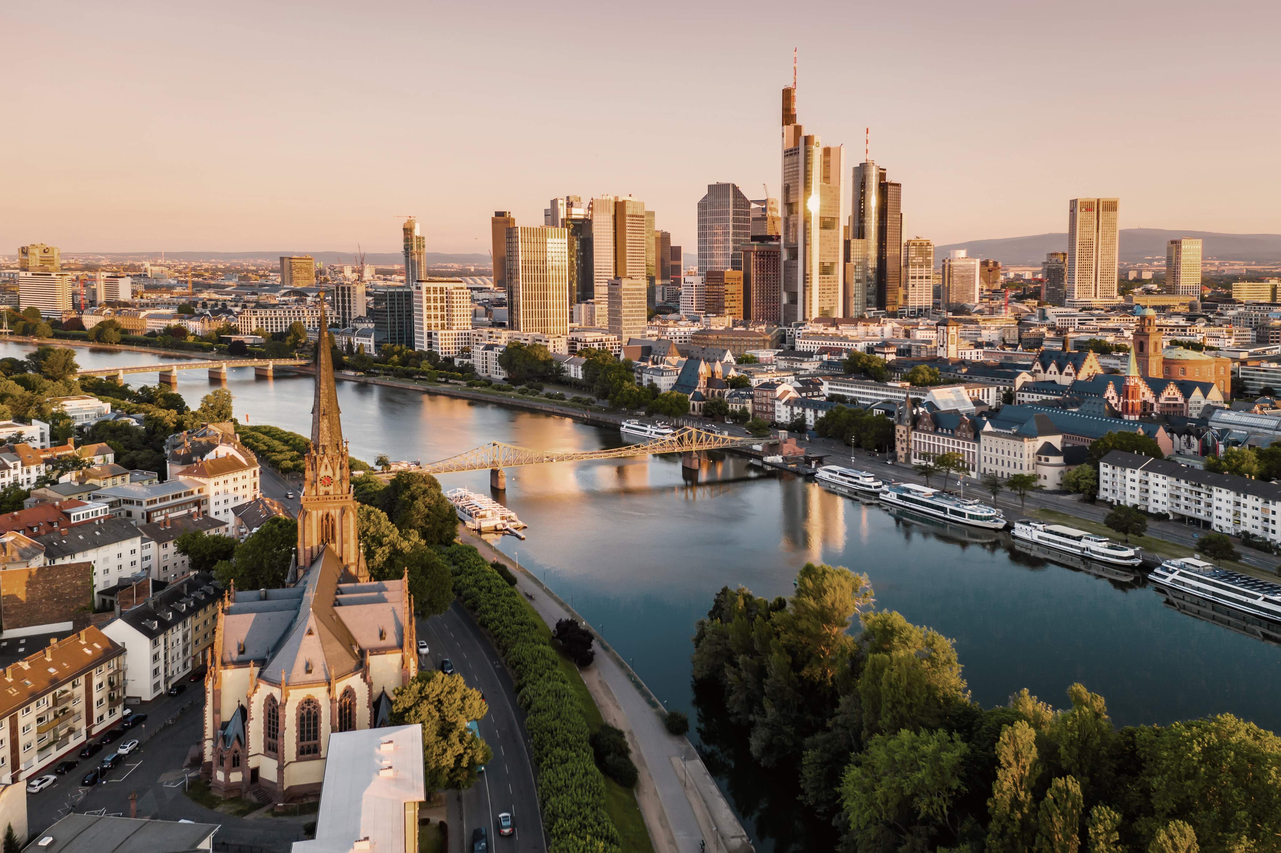 Vue de la skyline de Francfort-sur-le-Main