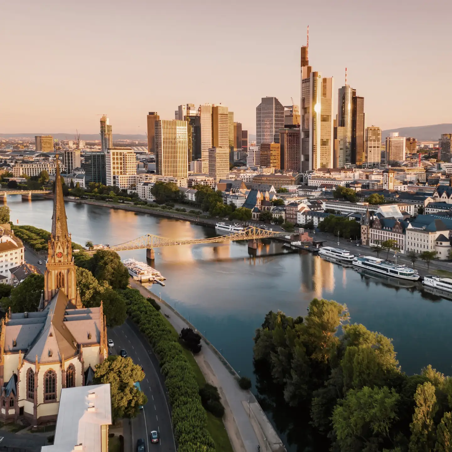 Vue de la skyline de Francfort-sur-le-Main