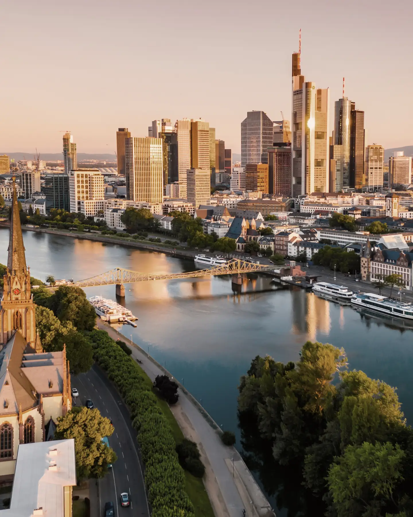 Skyline view of Frankfurt am Main