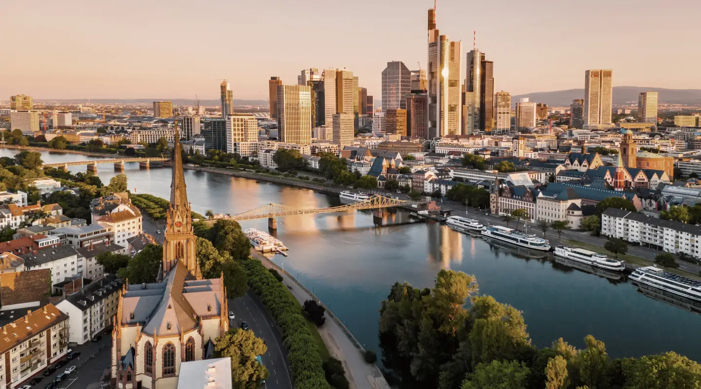 Skyline view of Frankfurt am Main