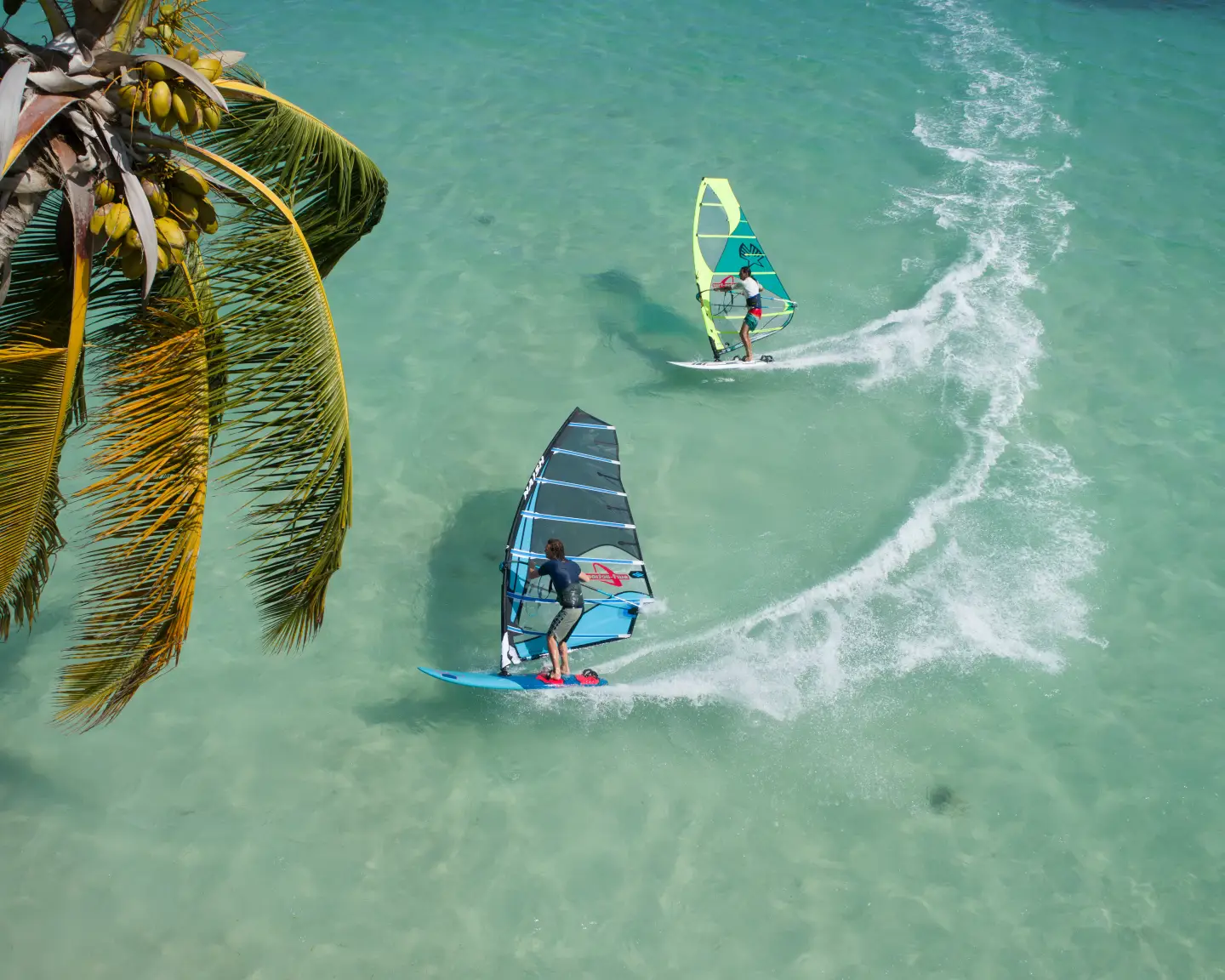Surfers in Tobago