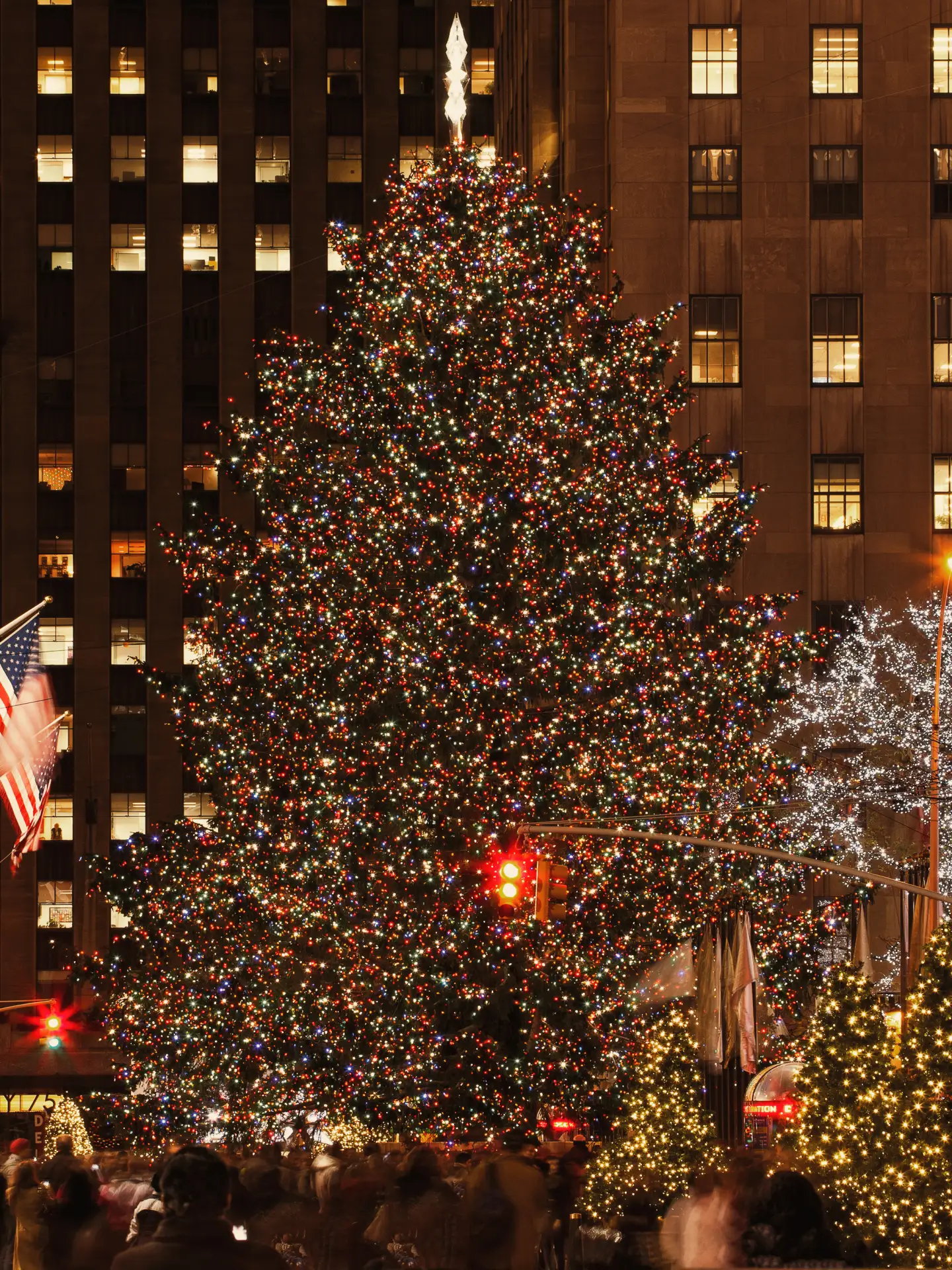 Weihnachtsbaum am Rockefeller Center in New York