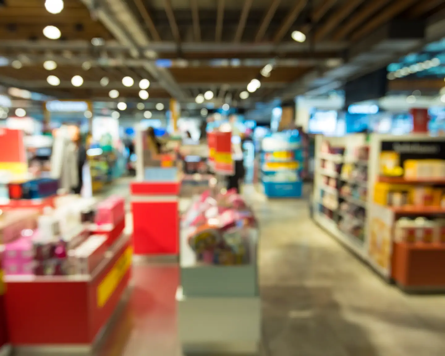 Abstract blur shopping mall