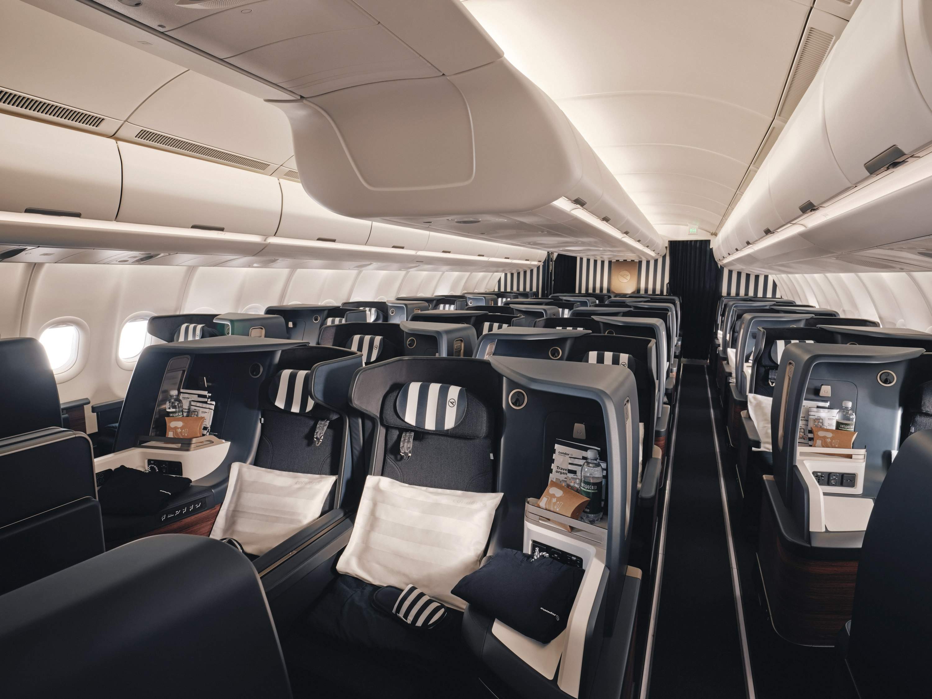 Overzicht van de Prime Seats in de cabine