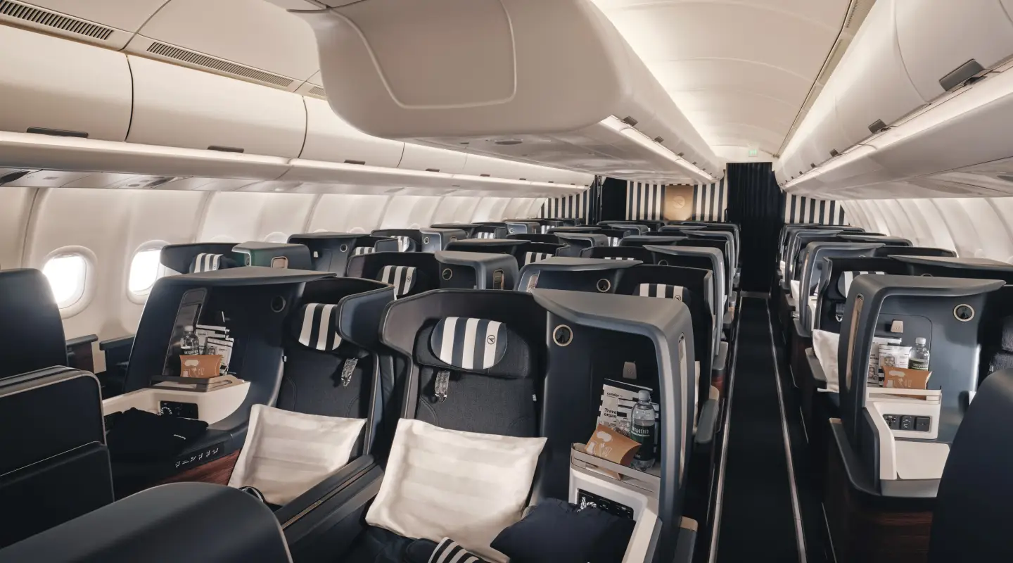 Overzicht van de Prime Seats in de cabine