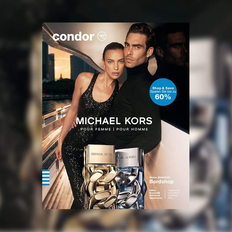 La portada de la tienda a bordo de Condor