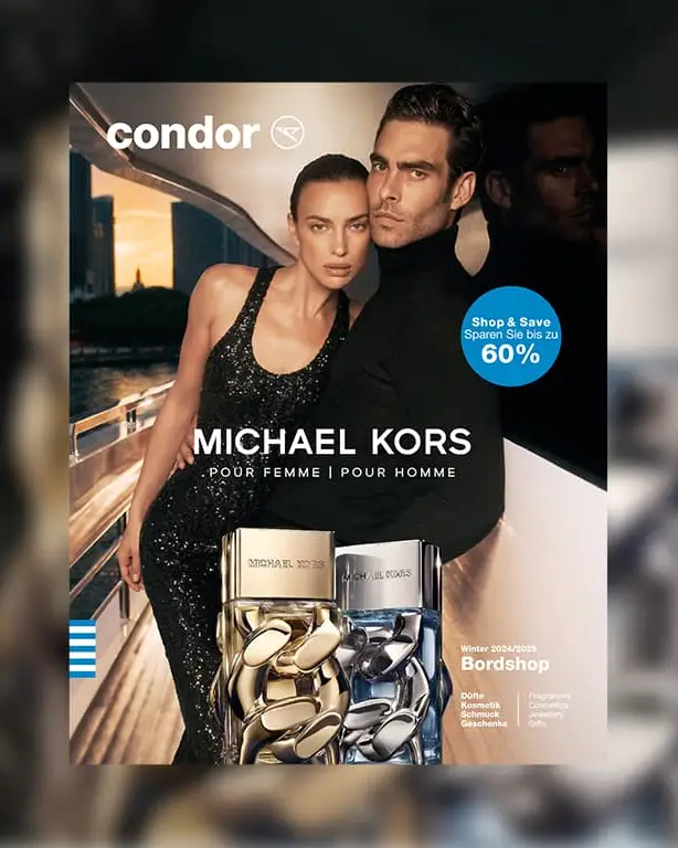 La portada de la tienda a bordo de Condor