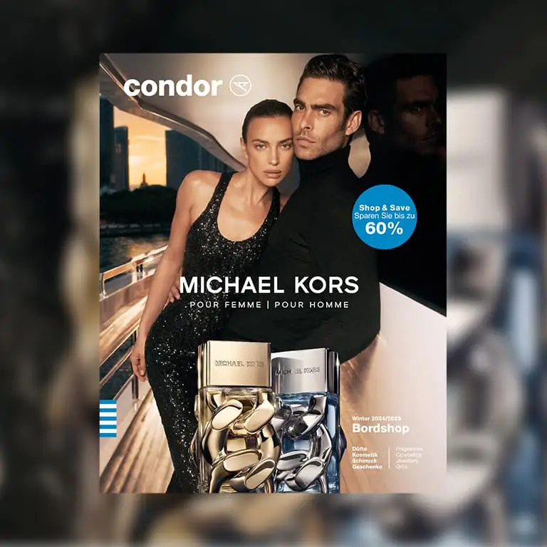 La portada de la tienda a bordo de Condor