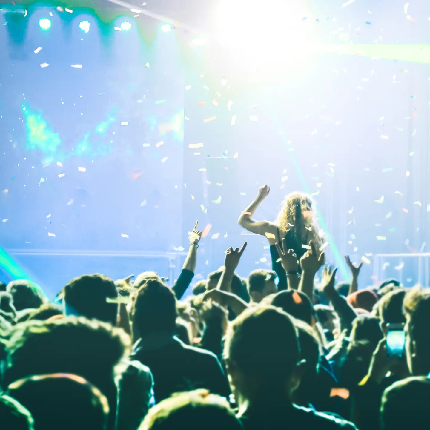 Live-Konzert – Festivalstimmung mit begeistertem Publikum