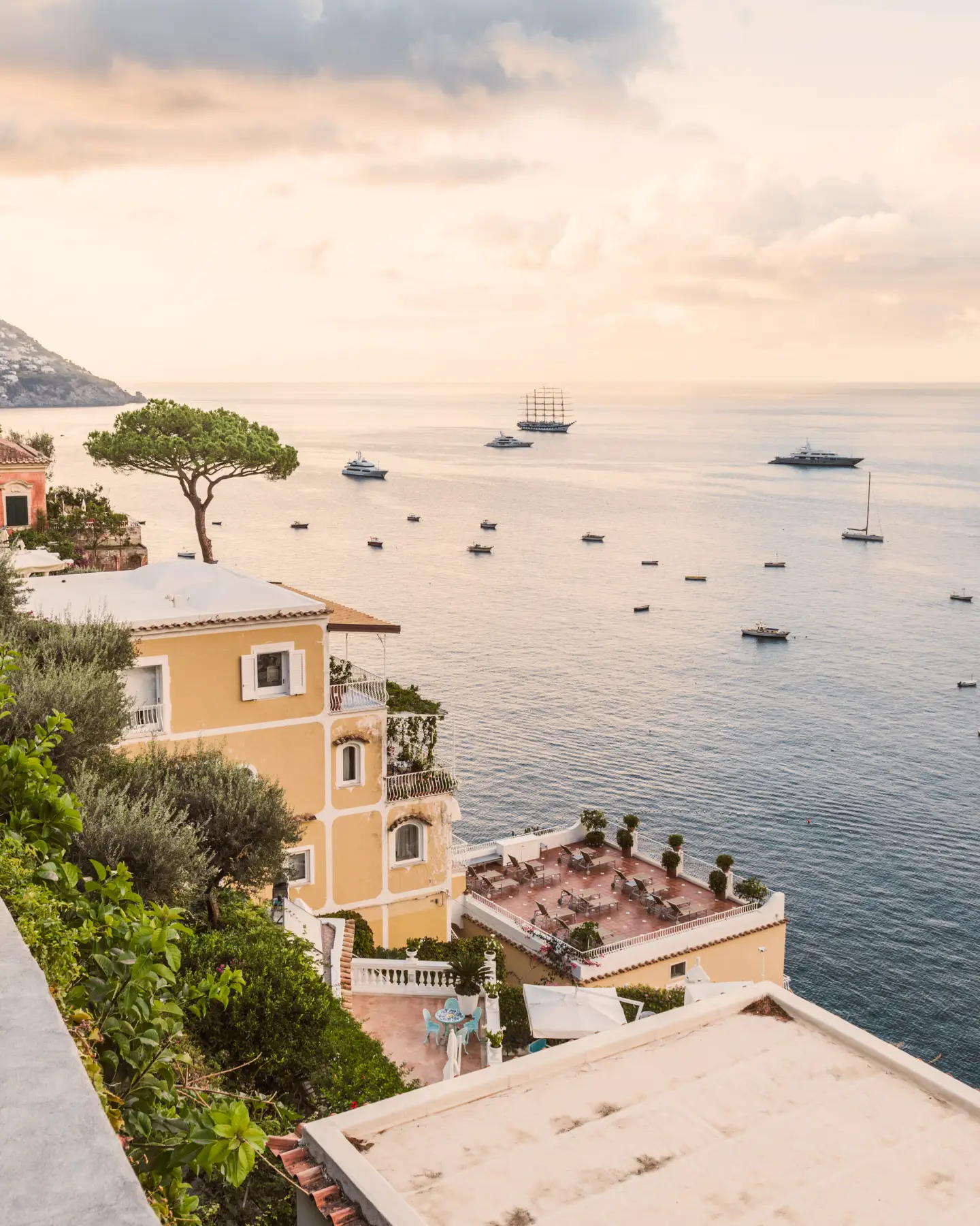 Scenic view on the Amalfi Coast in Italy
