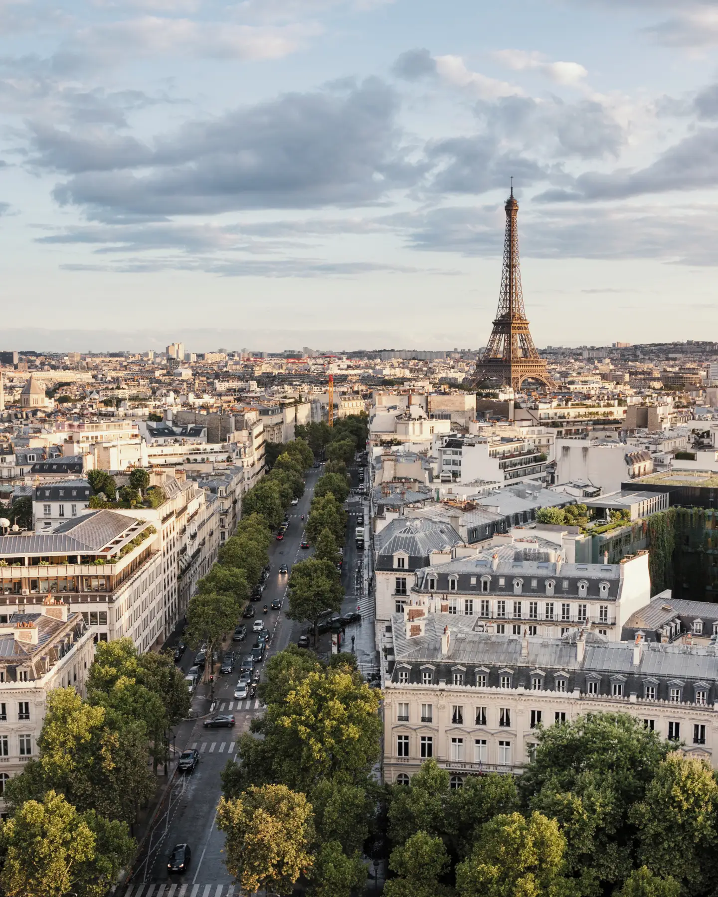 Scenic view over Paris.