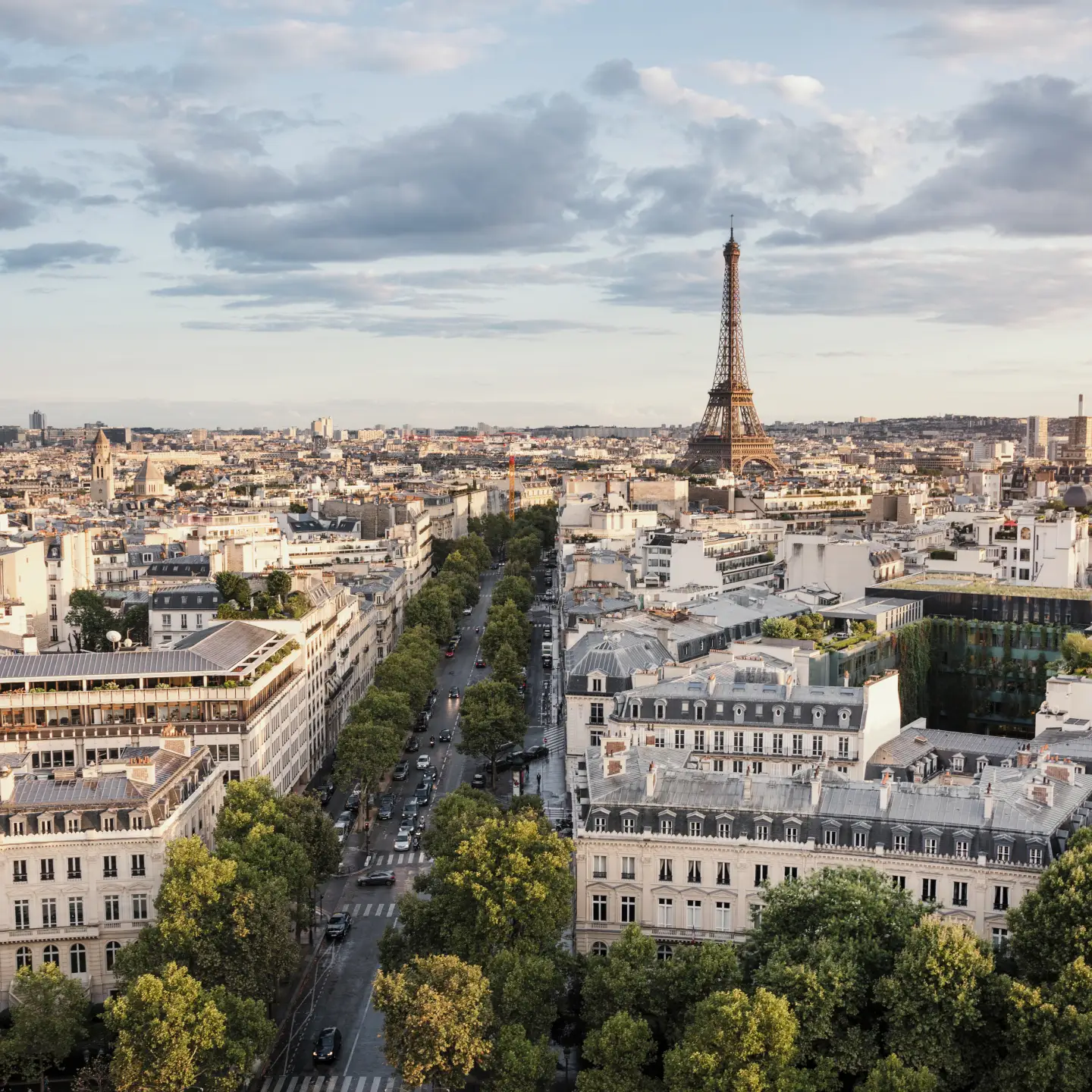 Scenic view over Paris.