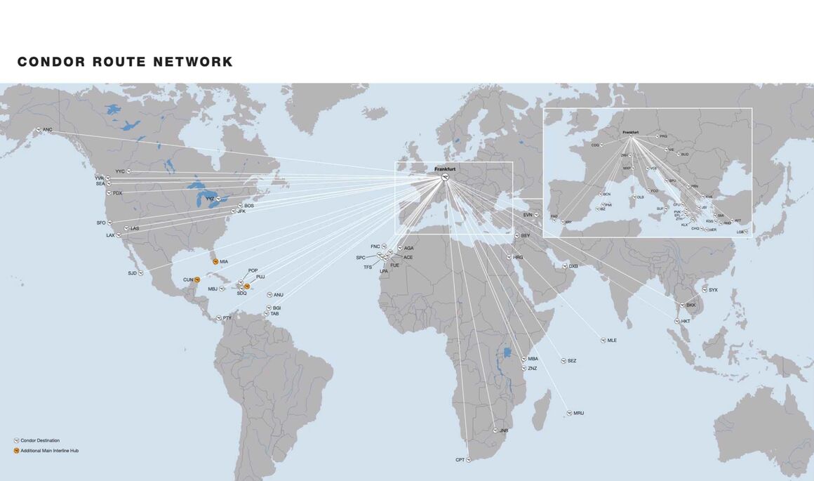 Illustration Destination Map Cargo Condor.