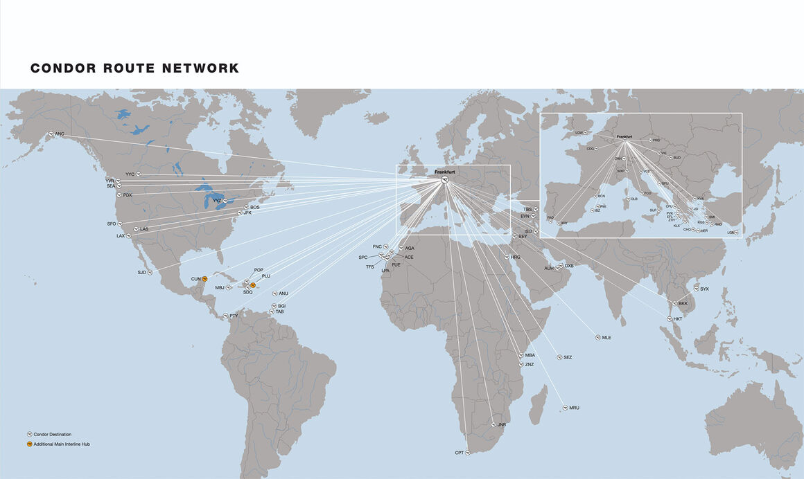 Illustration Destination Map Cargo Condor.