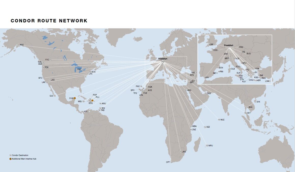 Illustration Destination Map Cargo Condor.