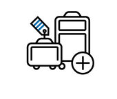 Excess Baggae | Condor Illustration of 2 suitcases