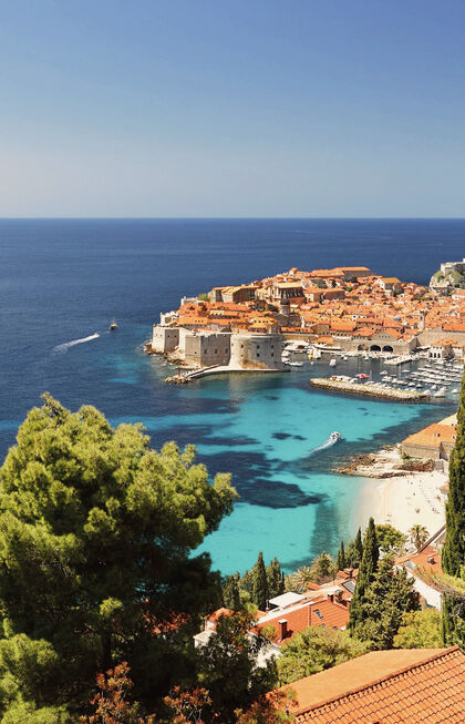 View of Dubrovnik, in Croatia