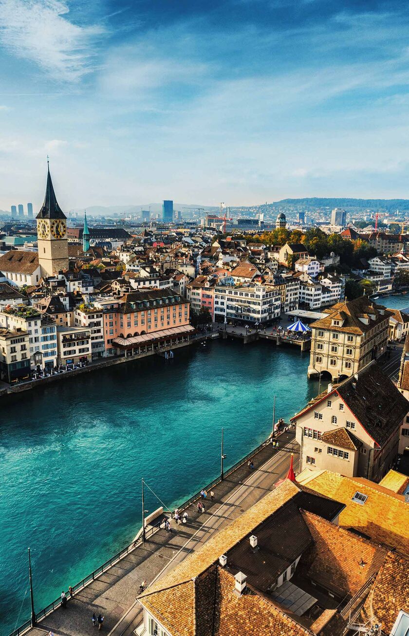 Panoramic view of Zurich